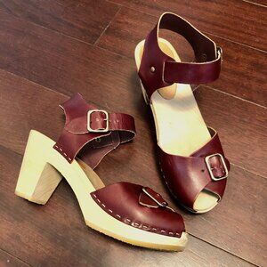 BRYR "Vintage" Burgundy High Heel, 38/8